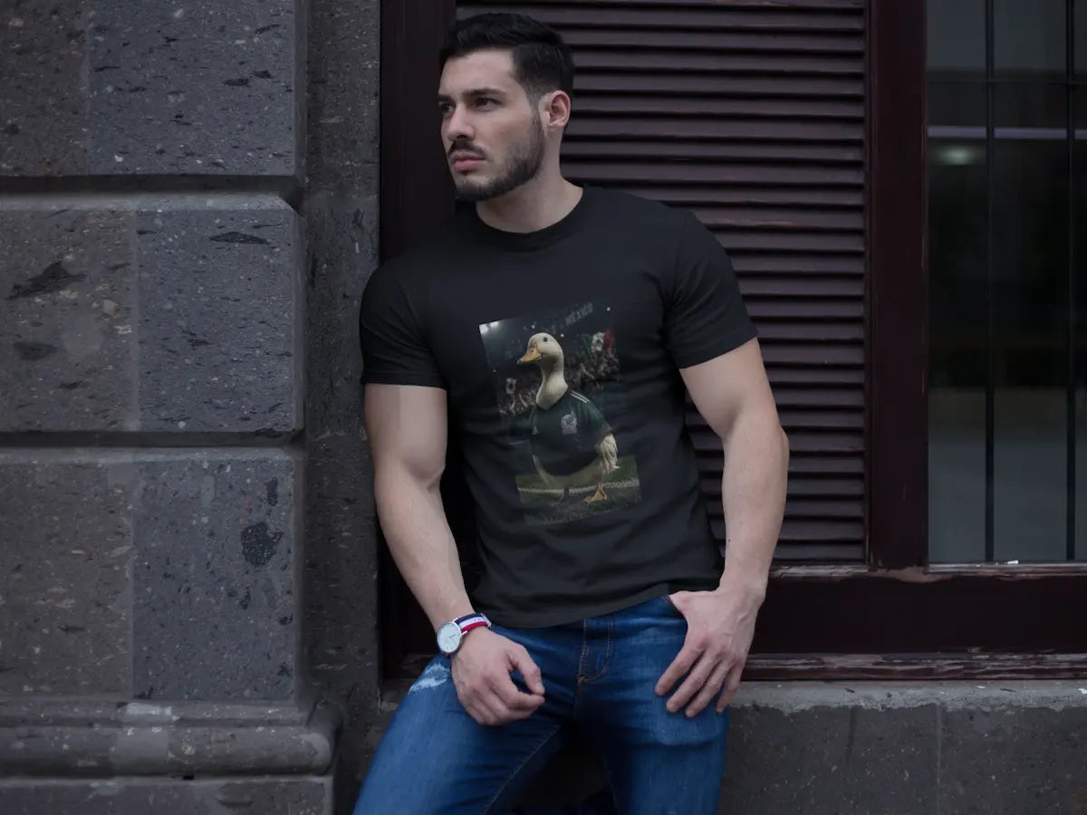Playera El Pato vs el mundo-Oleo sobre tela Streetwear edition